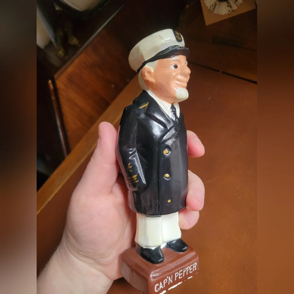 Vintage CAP'N PEPPER Ceramic Pepper Shaker